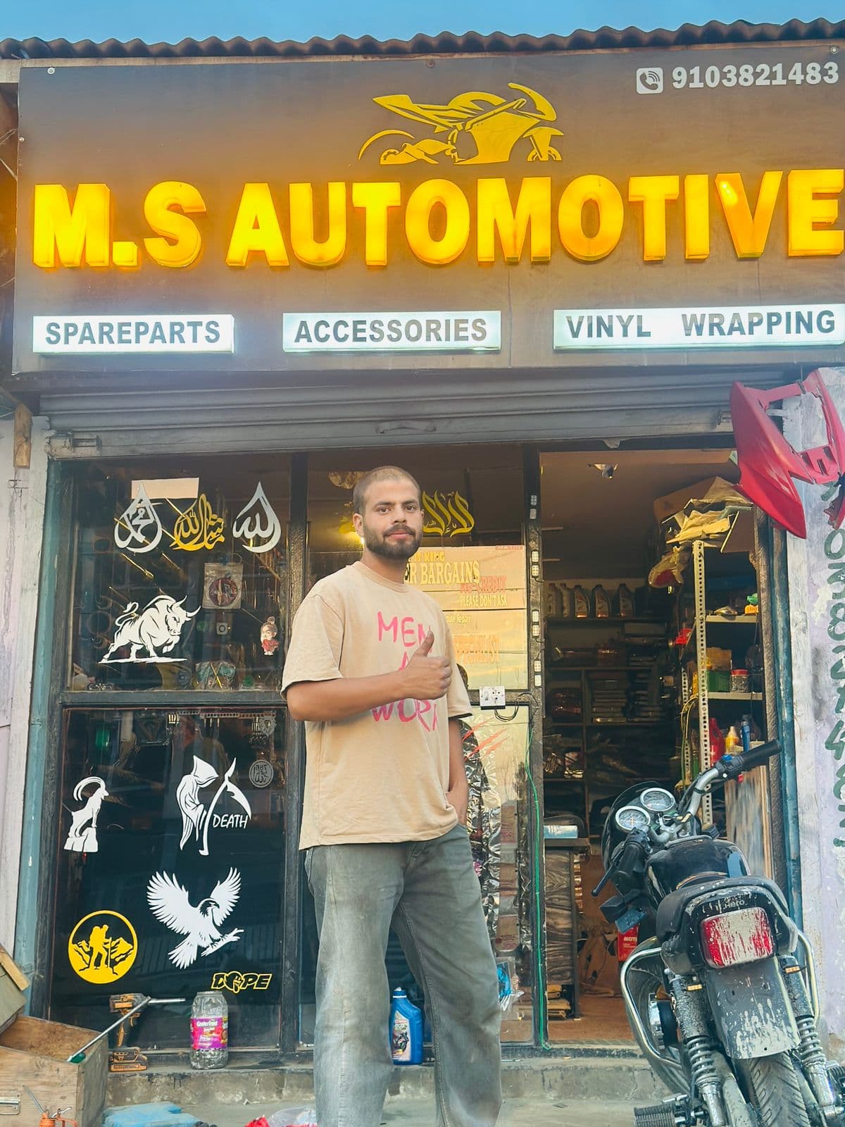 Workshop owner portrait
